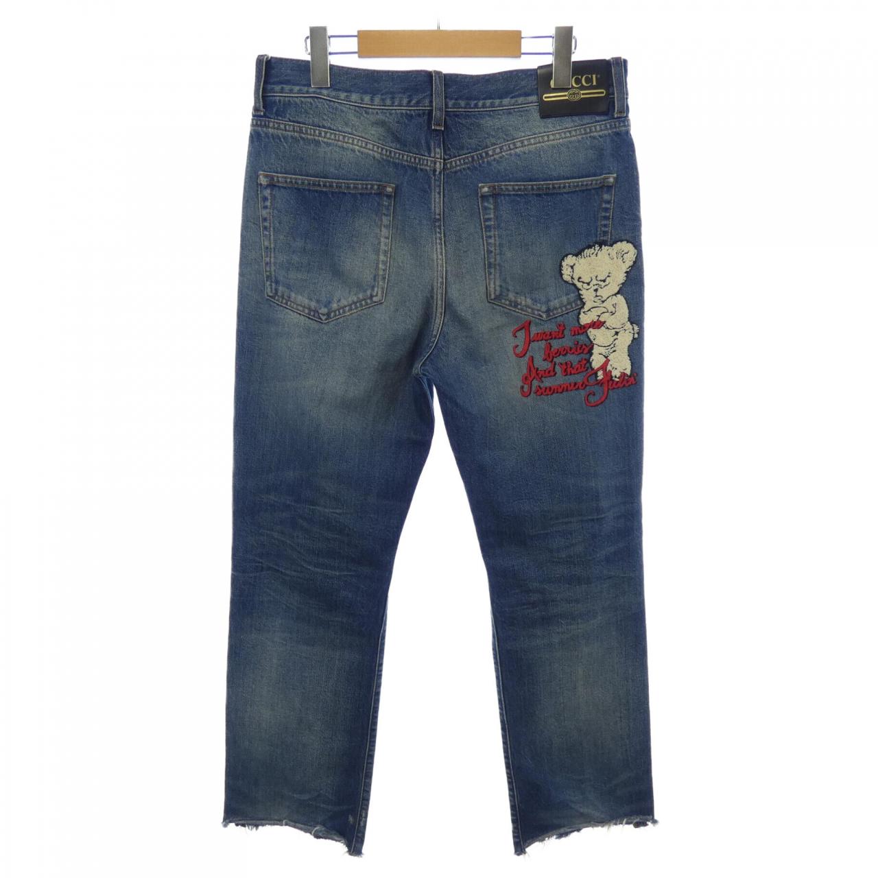 グッチ HAHAHA コットンジーンズ