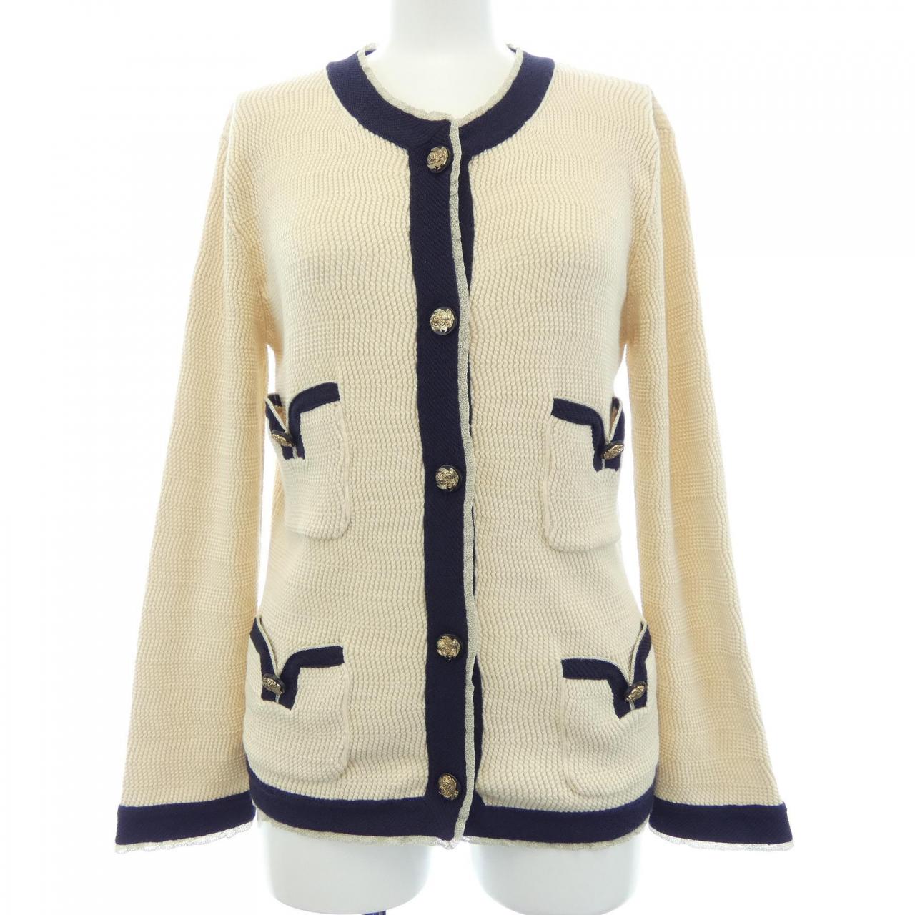 シャネル カシミヤ混カーディガン