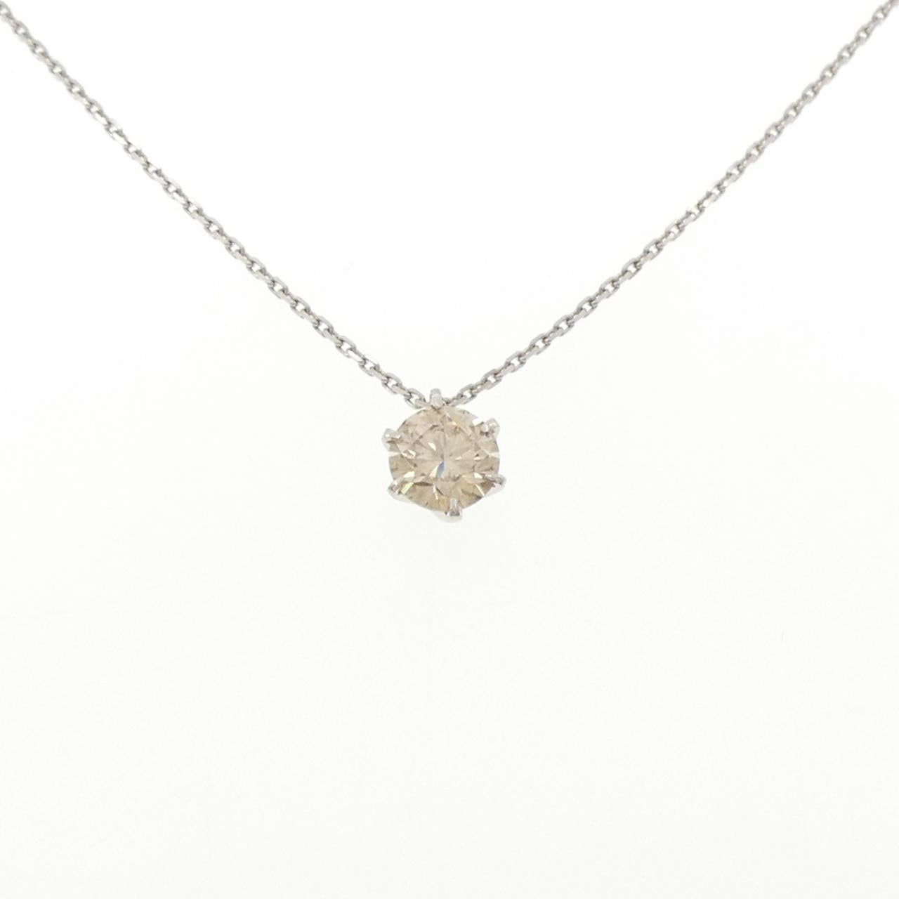 プラチナPT1000 PT850 1.531CT ダイヤモンドネックレス