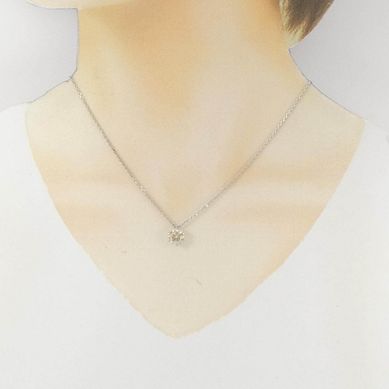 プラチナ PT1000 PT850 ダイヤモンドネックレス