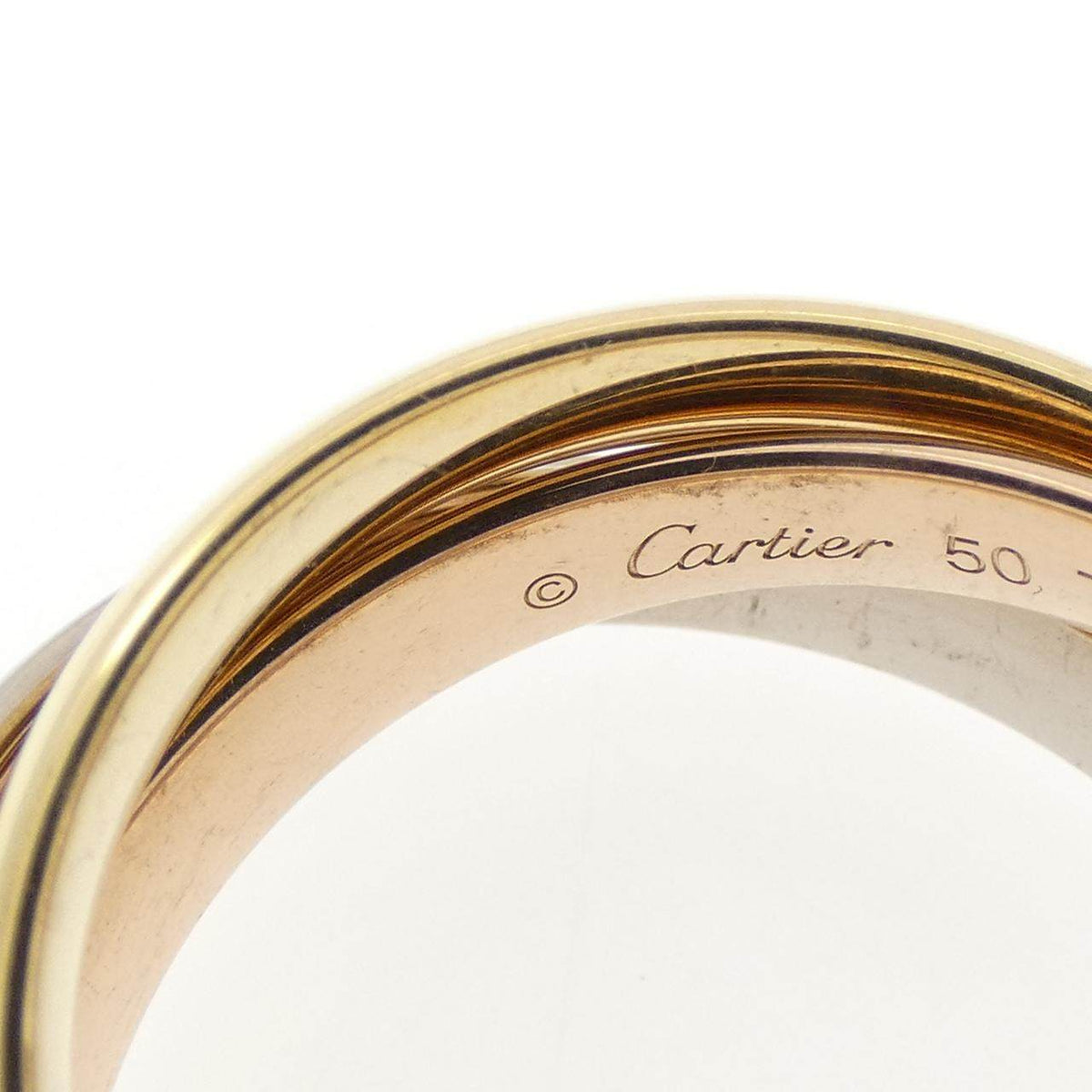カルティエ トリニティ Au750 リング 10号
