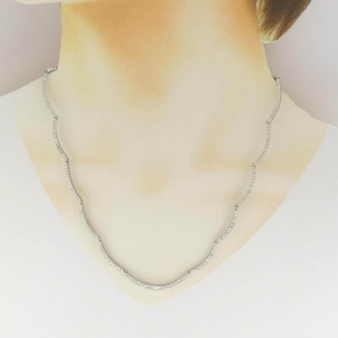 プラチナ850 ダイヤモンドネックレス