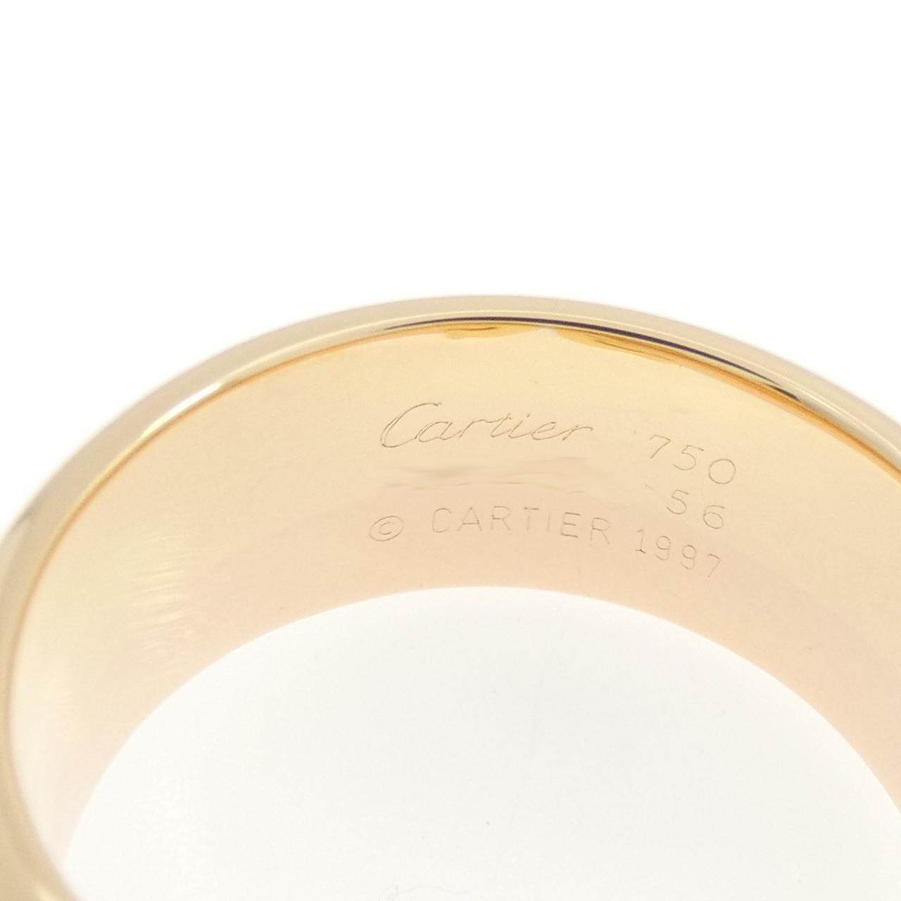 カルティエ 2Cラージ トリニティゴールド ダイヤモンドリング 15.5号