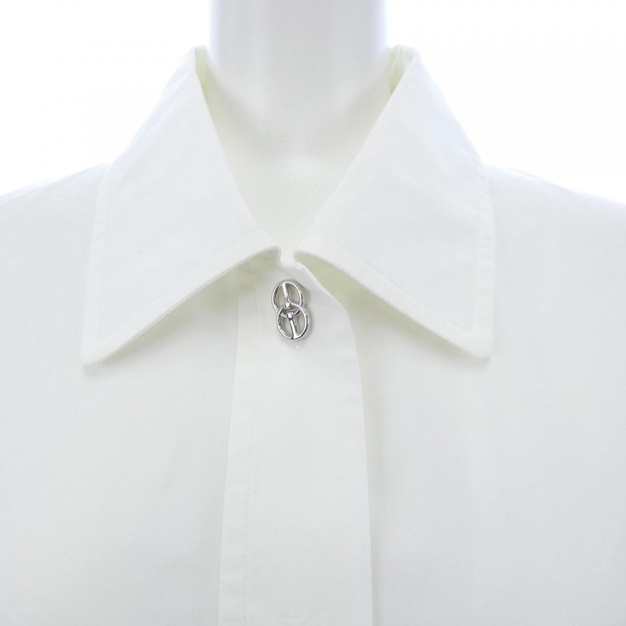 エルメス CLIQUETIS シルクシャツ