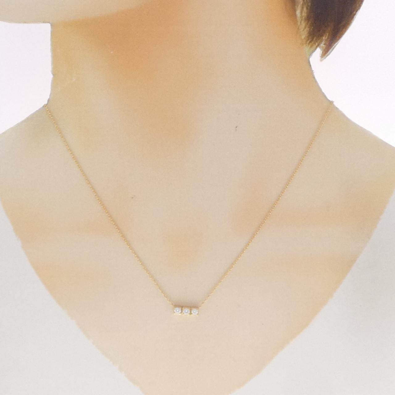 シハラ Au750 ダイヤモンド ネックレス