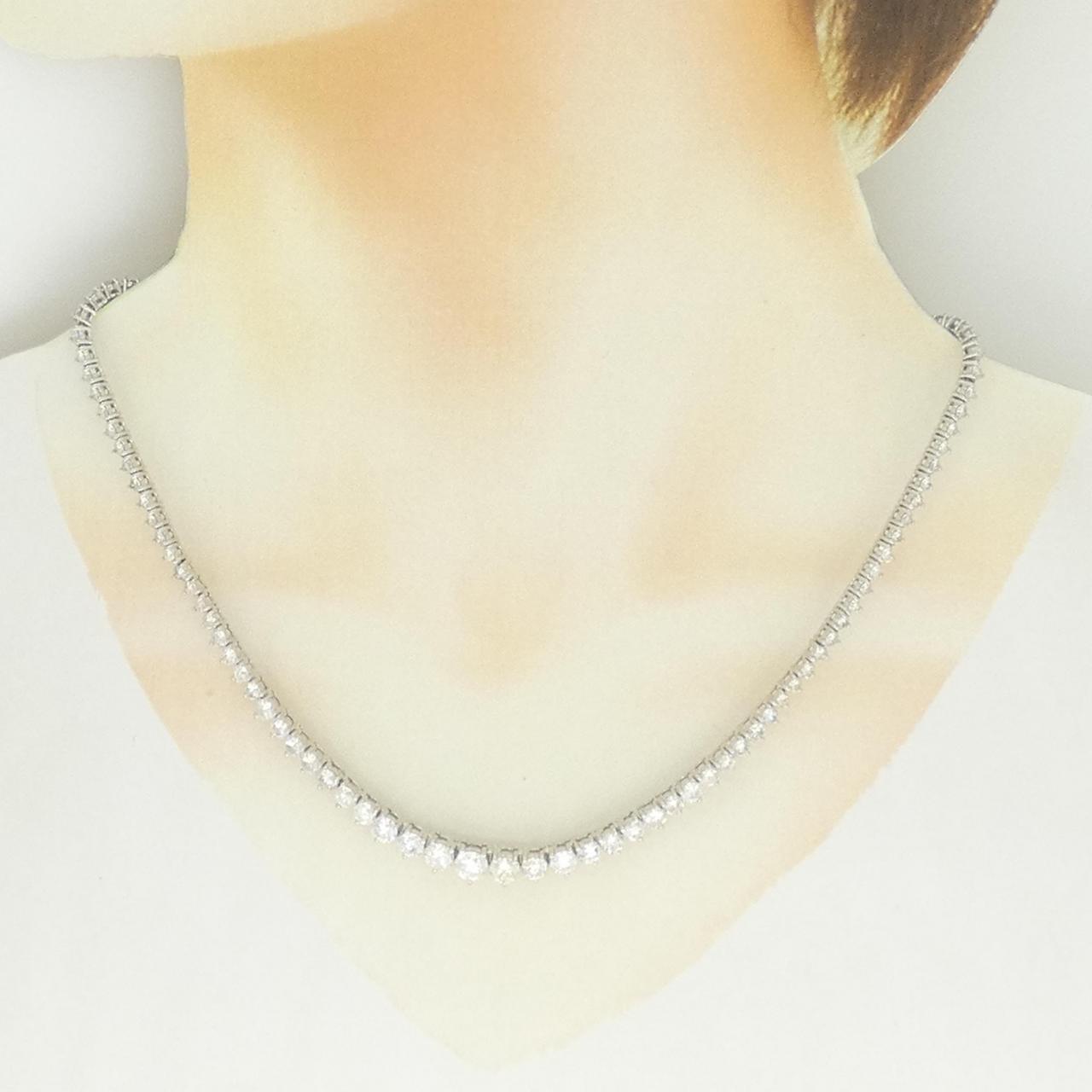プラチナ850 ダイヤモンドネックレス