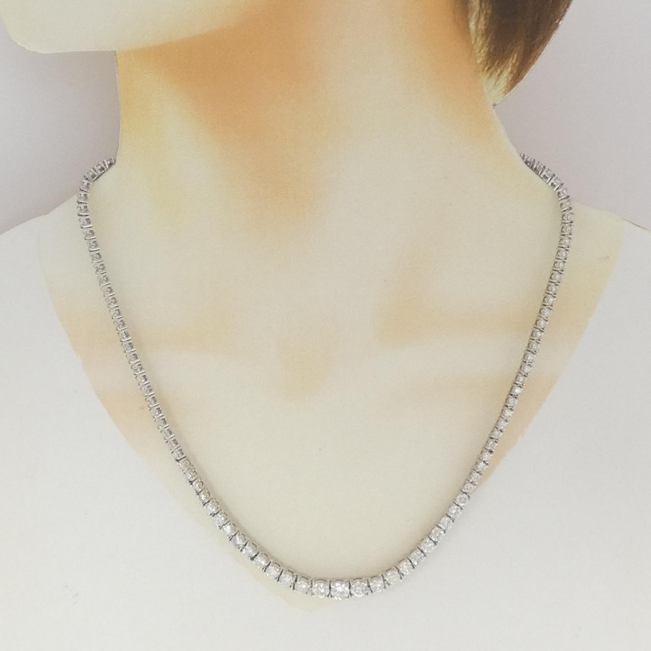 PT850 プラチナ ダイヤモンドネックレス 10.00CT