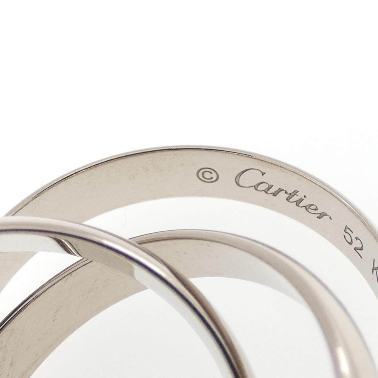 カルティエ トリニティ 18Kホワイトゴールド リング 12号