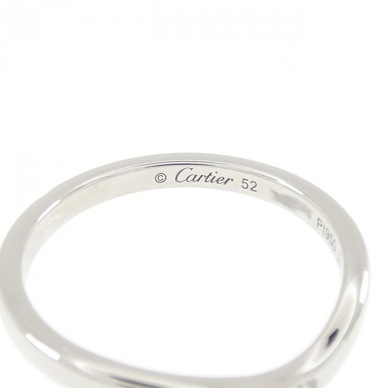 カルティエ バレリーナ Pt950 ダイヤモンドリング 11.5号
