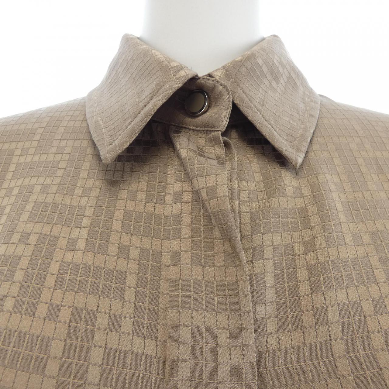 エルメス MOSAIQUE シルクシャツ