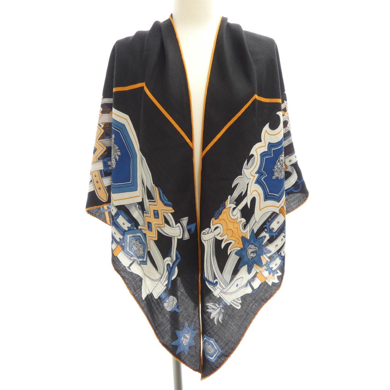 エルメス BRIDES ET DESTIN シルクカシミヤショール