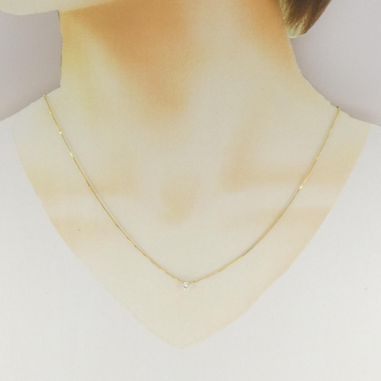 K18YG ダイヤモンドネックレス