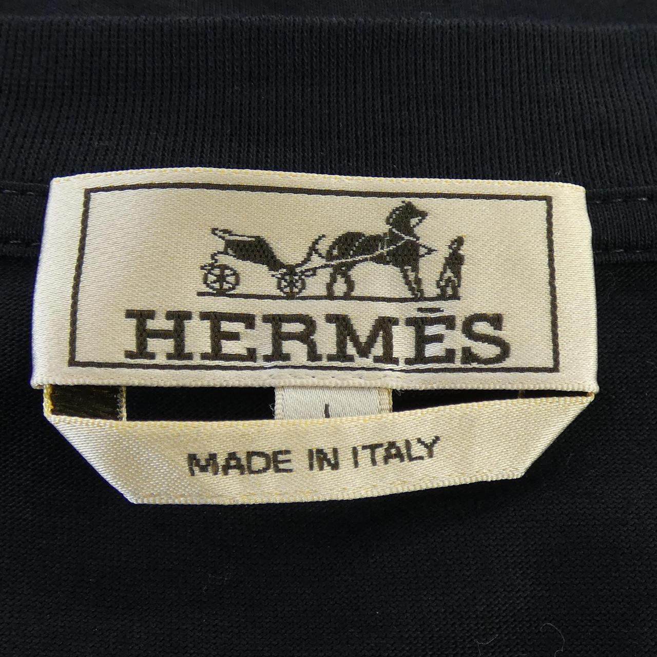 エルメス エトリエ アン フラグモン コットンTシャツ