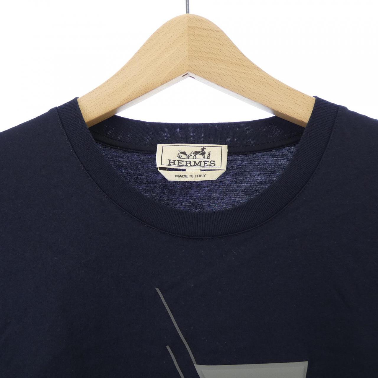 エルメス エトリエ アン フラグモン コットン Tシャツ
