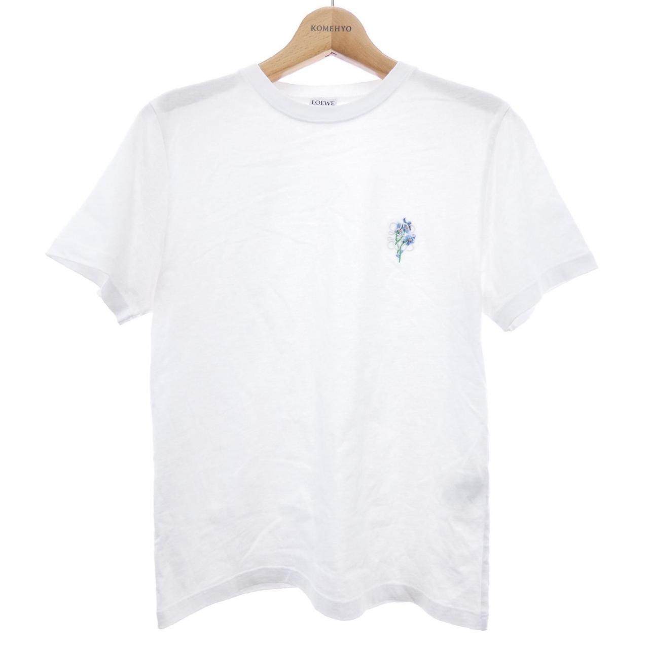 ロエベ フローラルアナグラム コットンTシャツ