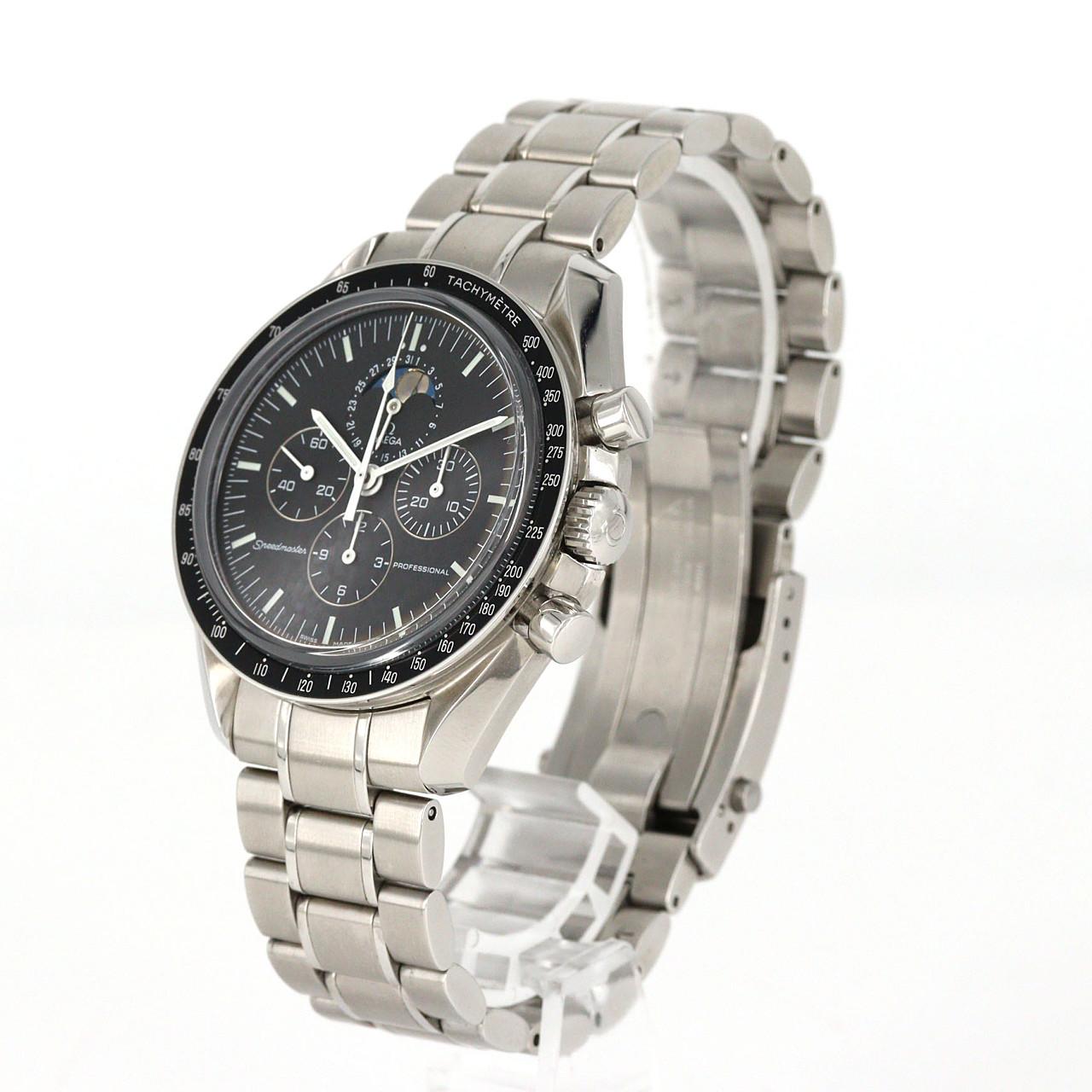 オメガ スピードマスター ムーンフェイズ ステンレススチール 腕時計