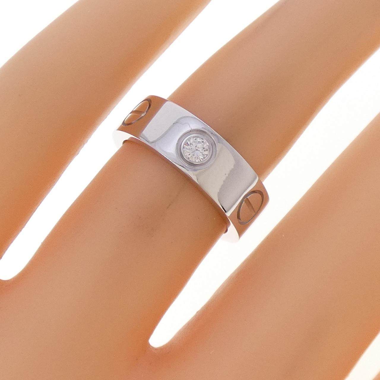 カルティエ ラブ 18Kホワイトゴールド ダイヤモンドリング 7号