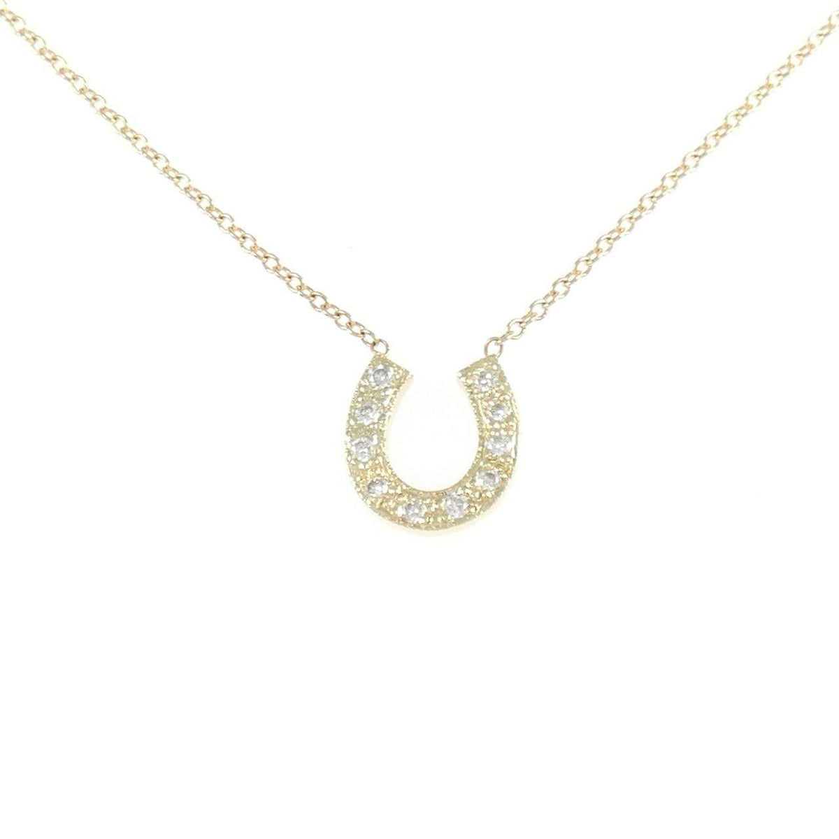 585YG Horseshoe Diamond Necklace