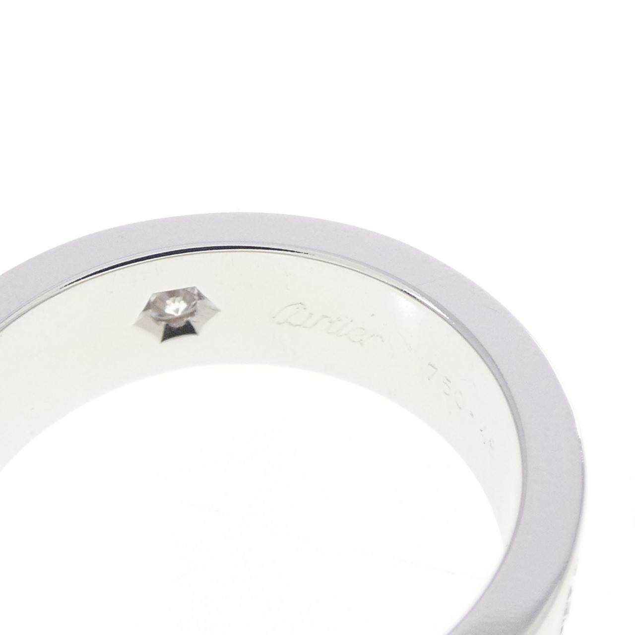 カルティエ ラブ 750ホワイトゴールド ハーフダイヤ リング 8.5号