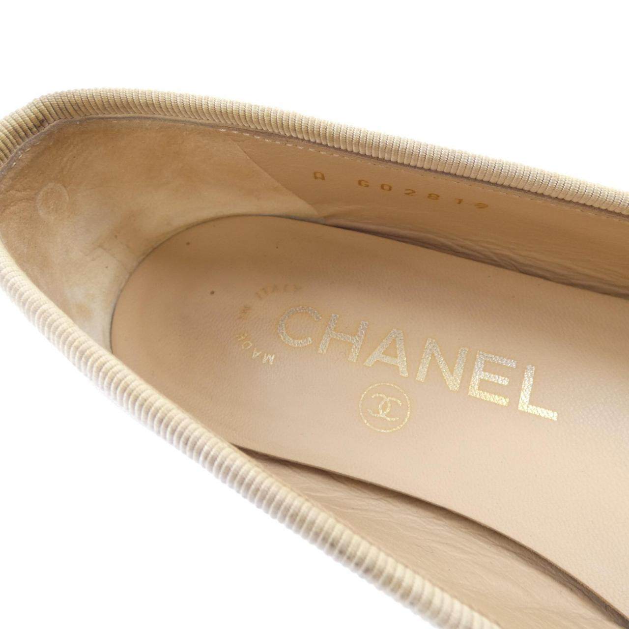 シャネル BALLET FLATS ラムスキン フラットシューズ