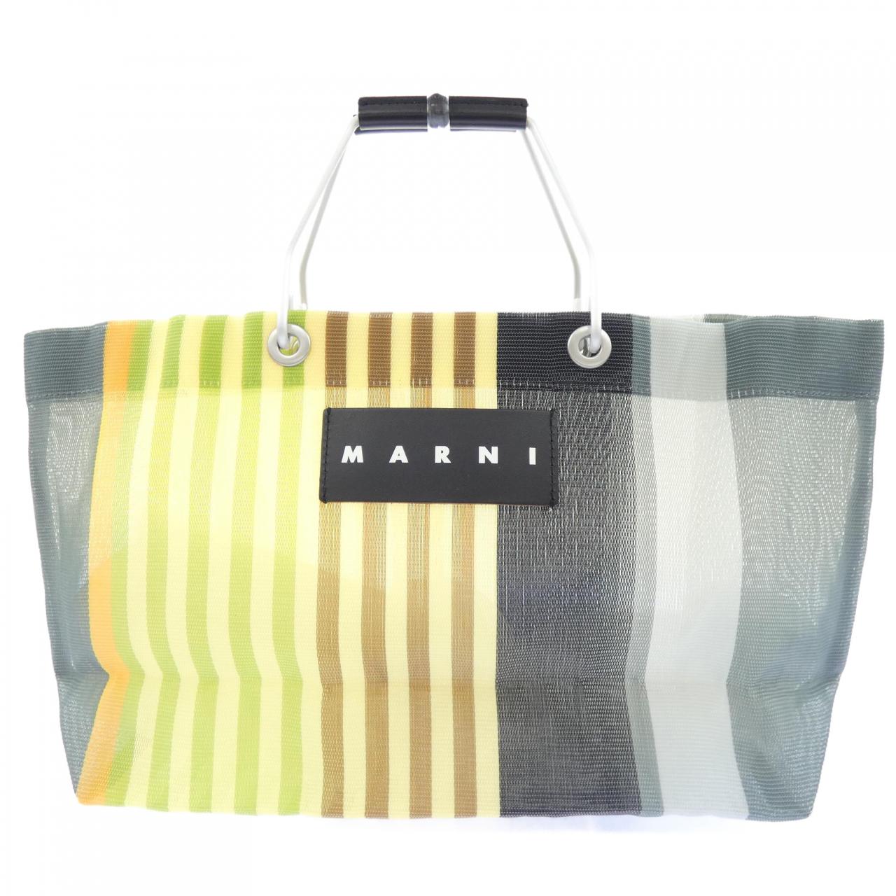 マルニ MARNI MARKET STRIPE MINI ファブリック トートバッグ