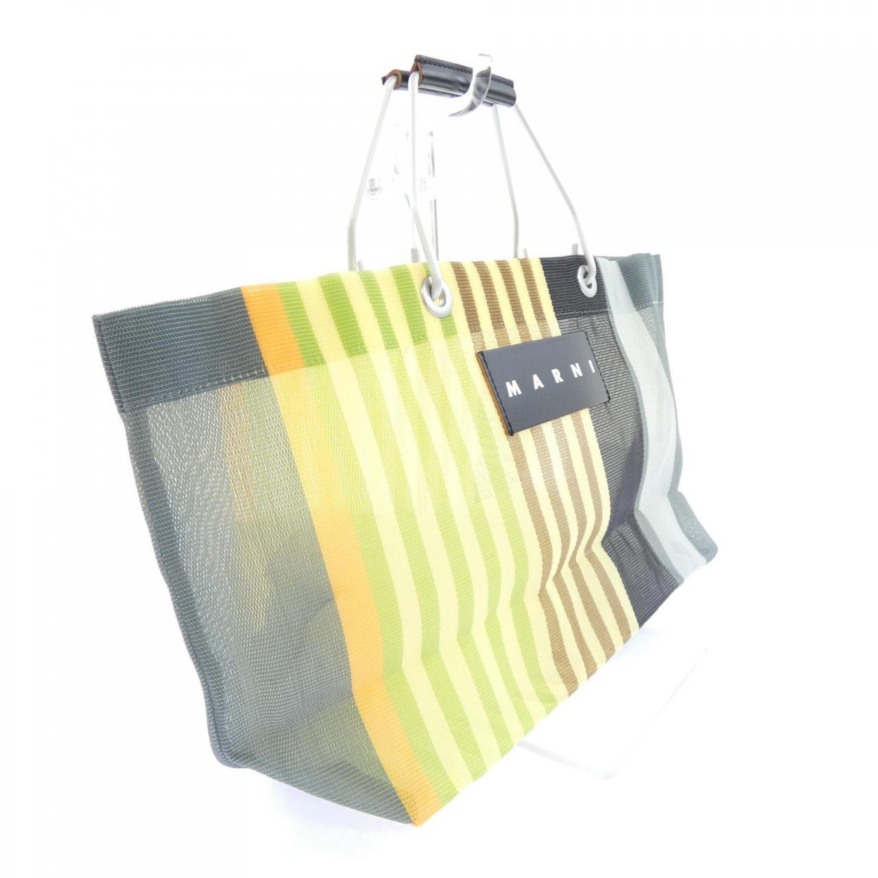 マルニ MARNI MARKET STRIPE MINI ファブリック トートバッグ