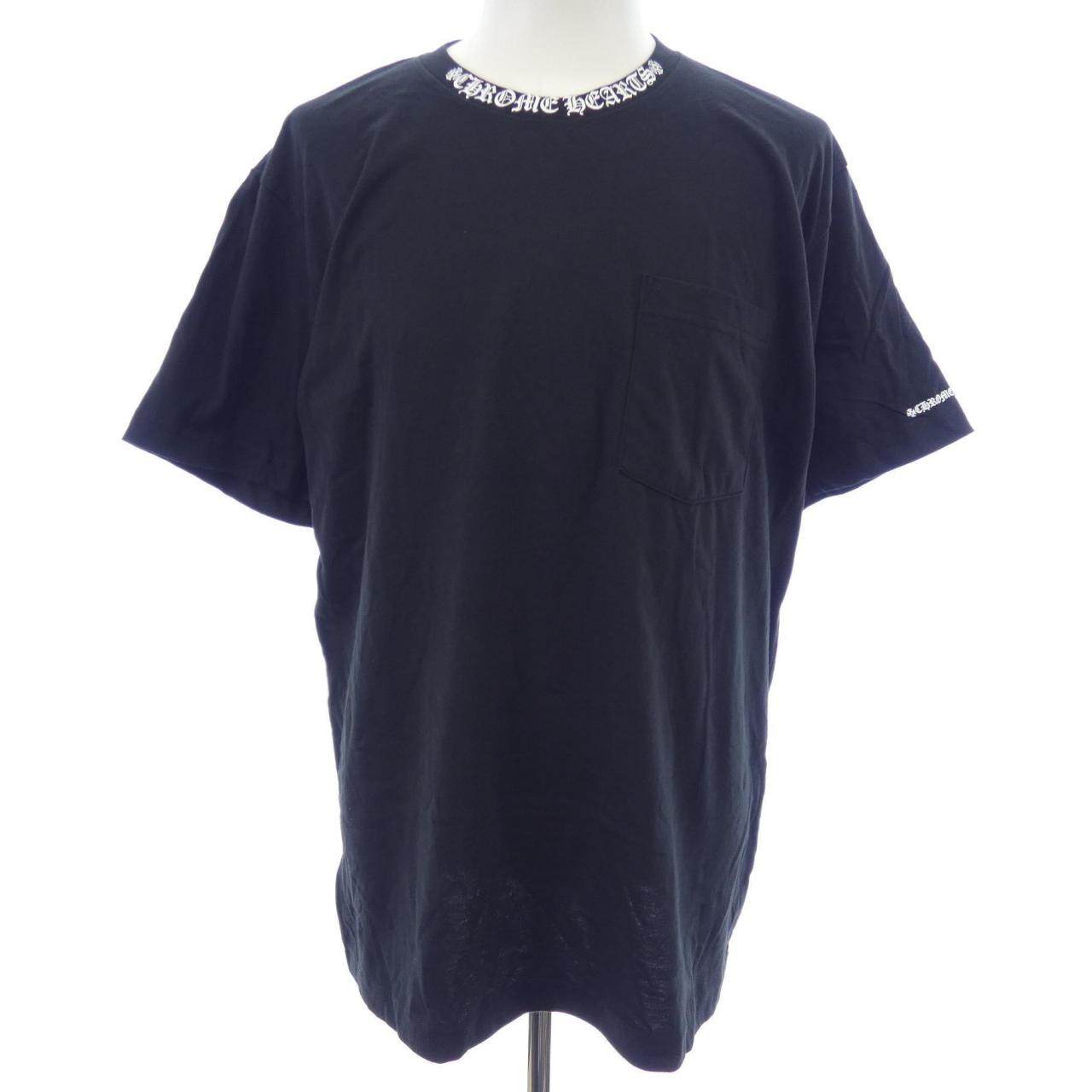 クロムハーツ NECK LOGO コットンTシャツ