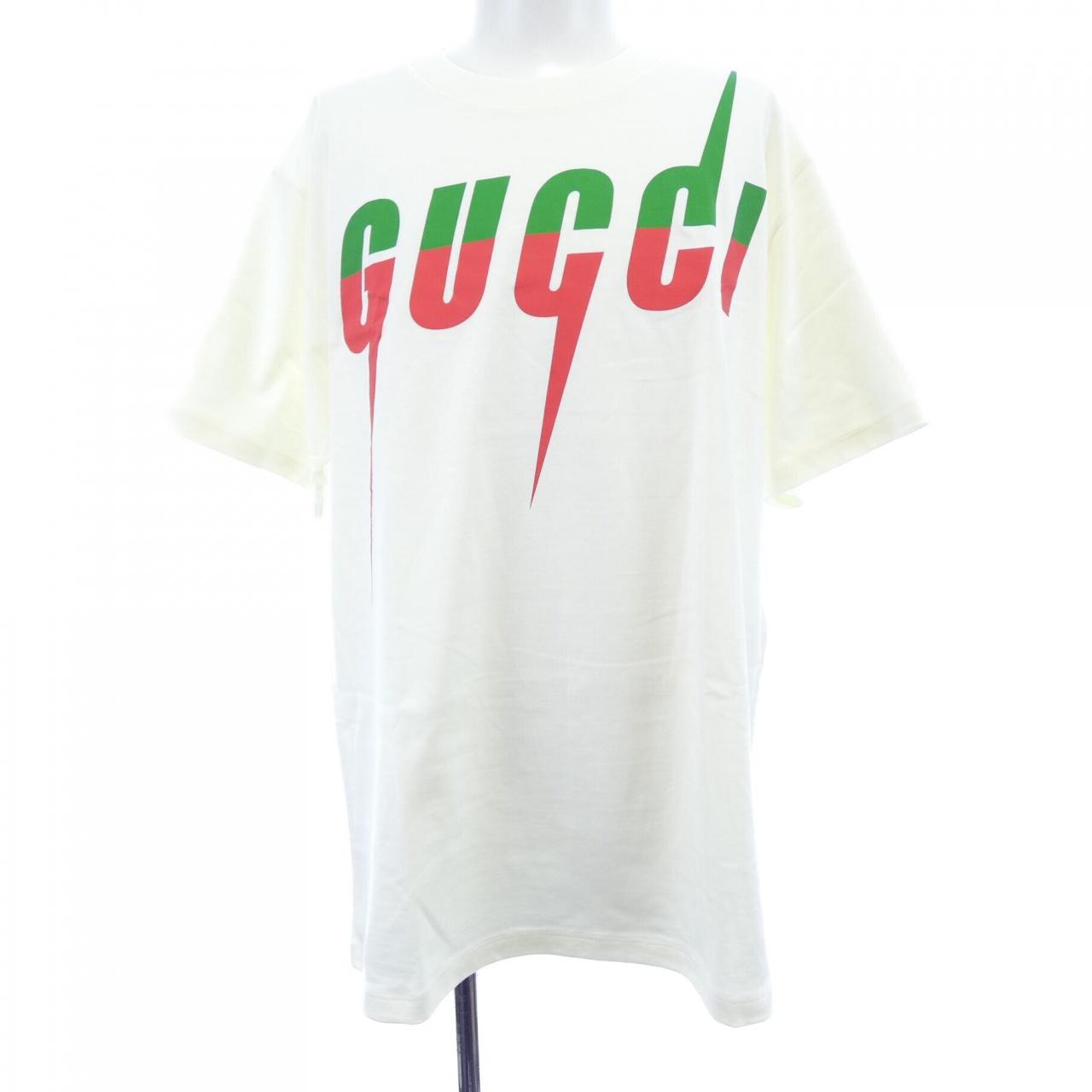 グッチ ブレードプリント コットンTシャツ