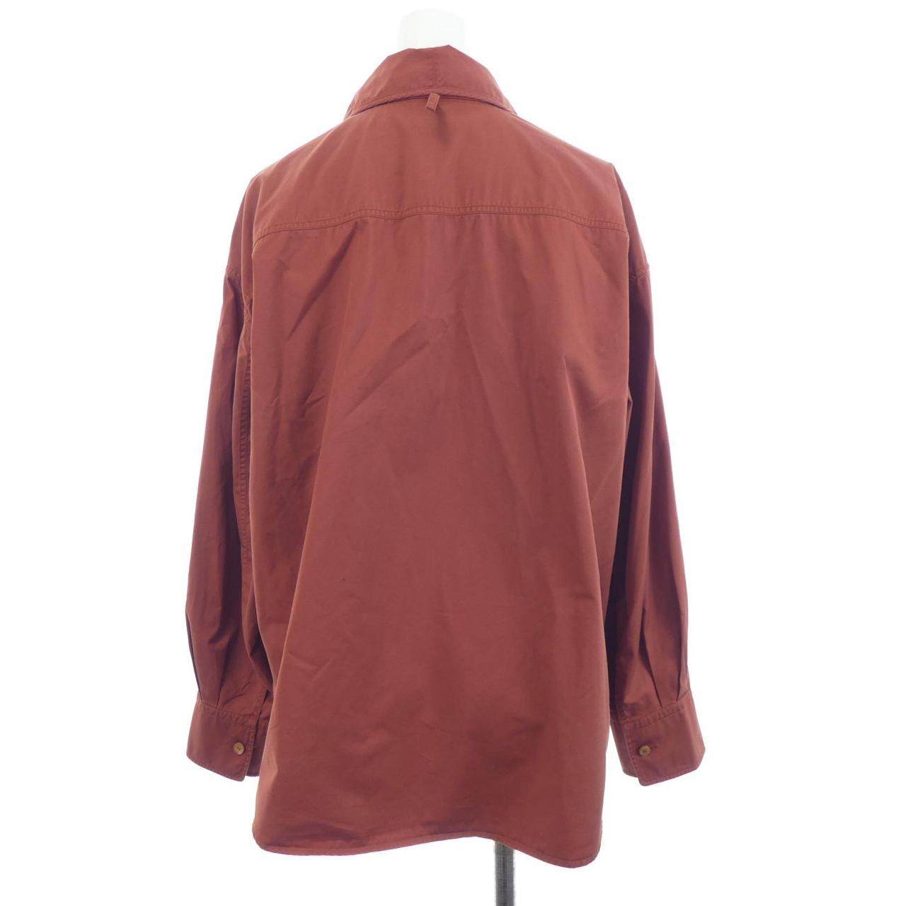 エルメス クルードセルカレーシュ シルクシャツ