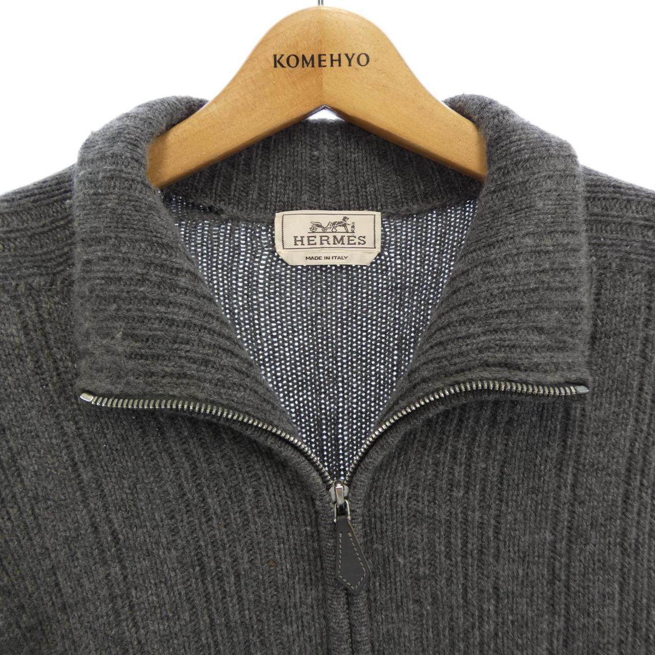 エルメス カシミヤ100%カーディガン