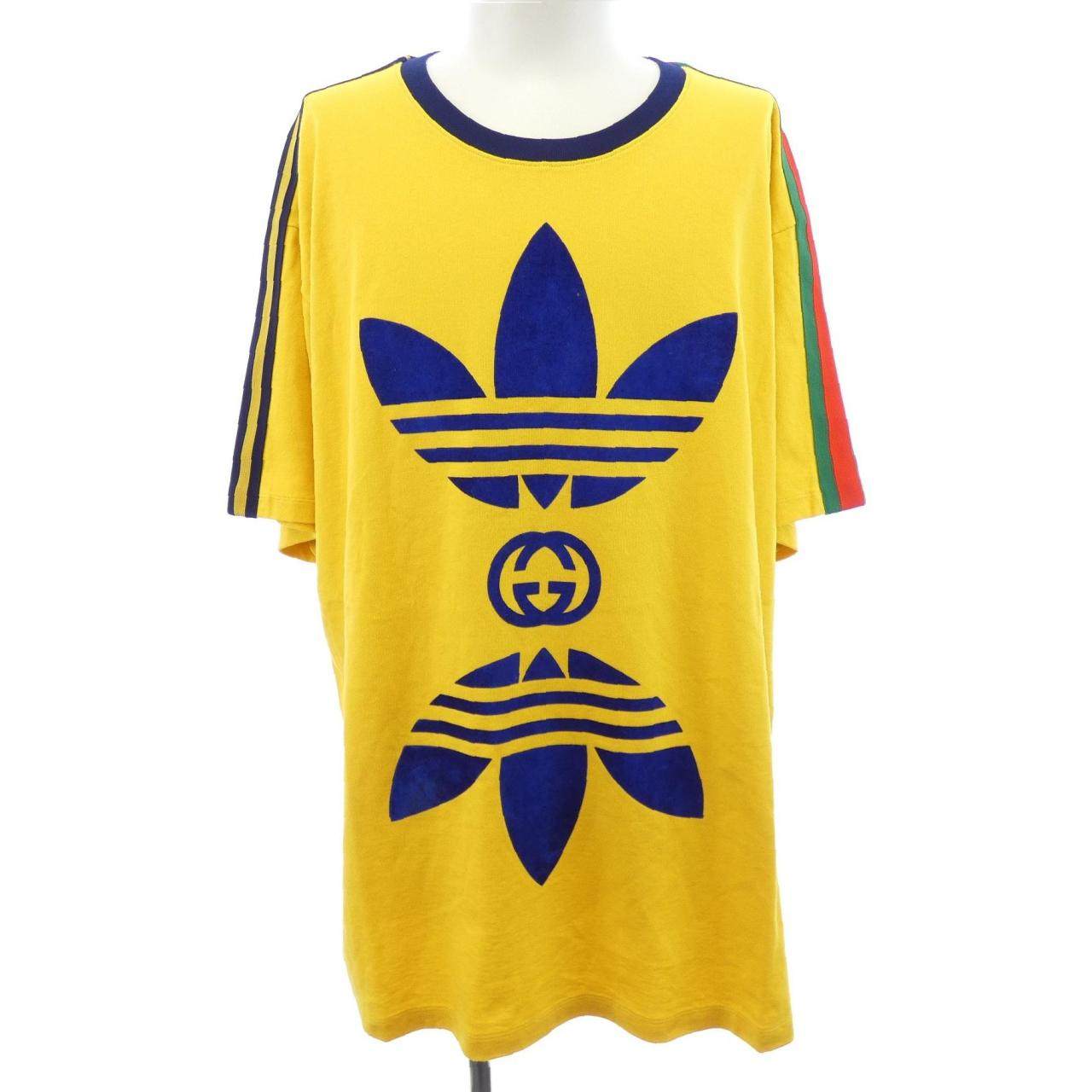 グッチ アディダス コットンTシャツ