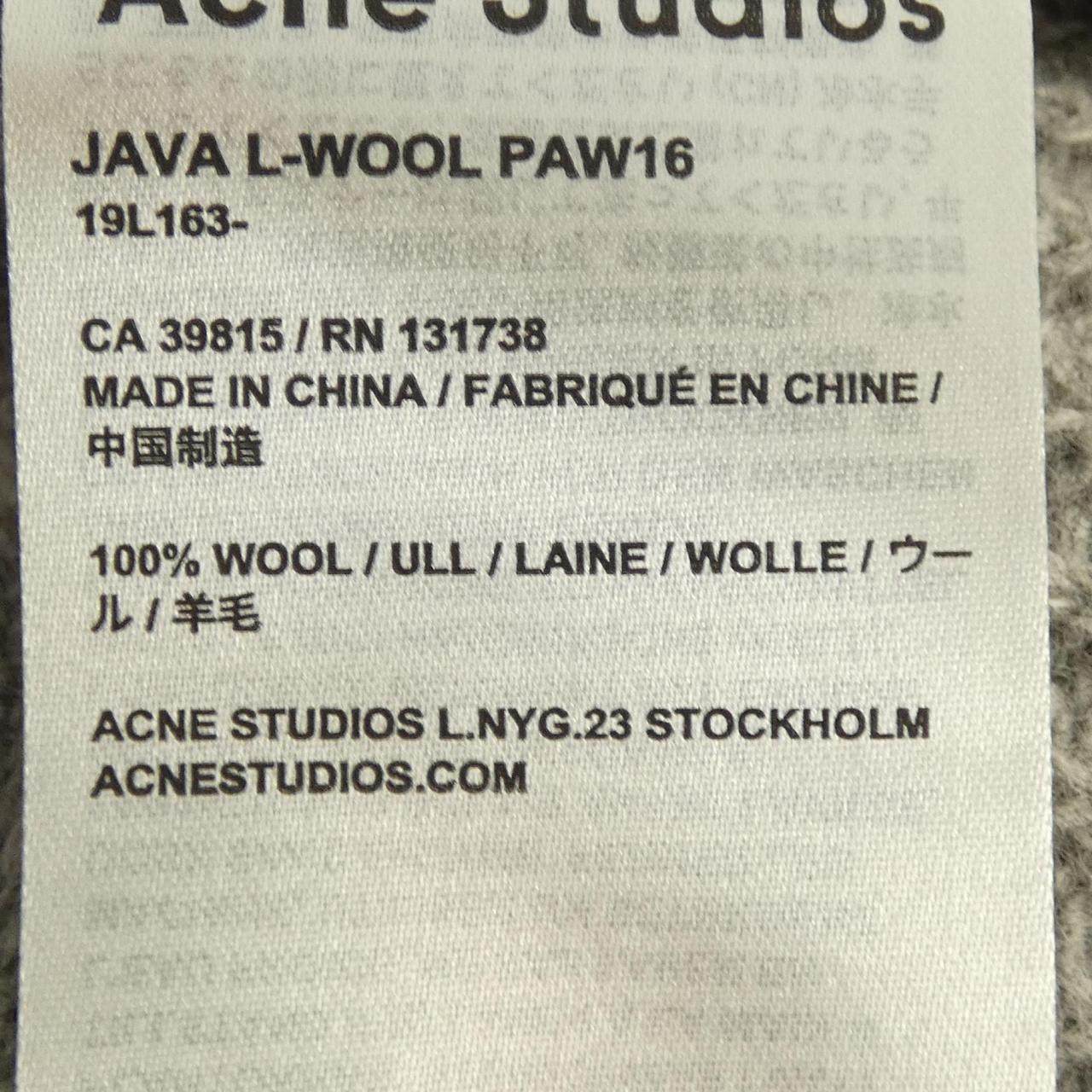 アクネストゥディオズ JAVA L-WOOL PAW16 ウールニット