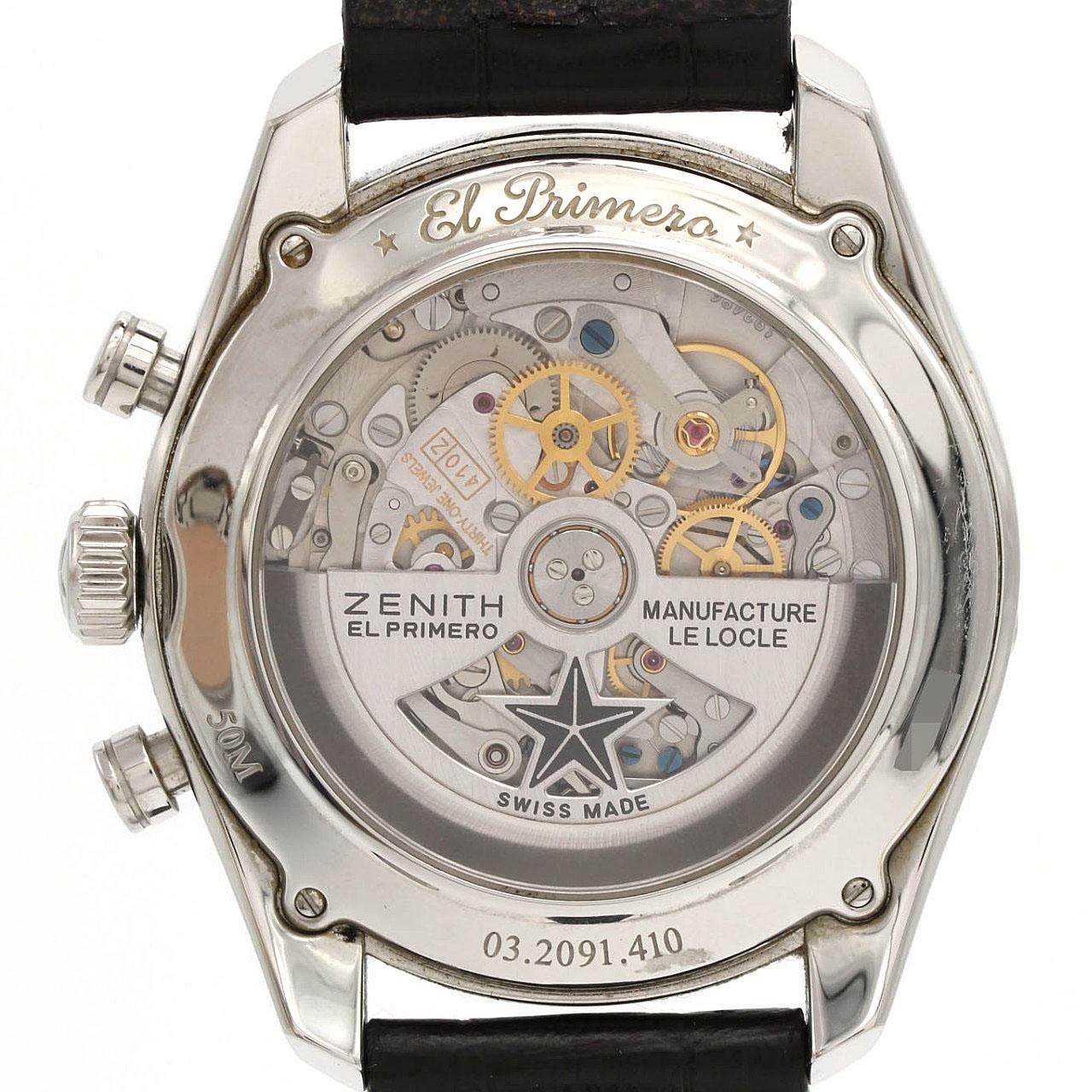 ゼニス エルプリメロ410 ステンレススチール 自動巻
