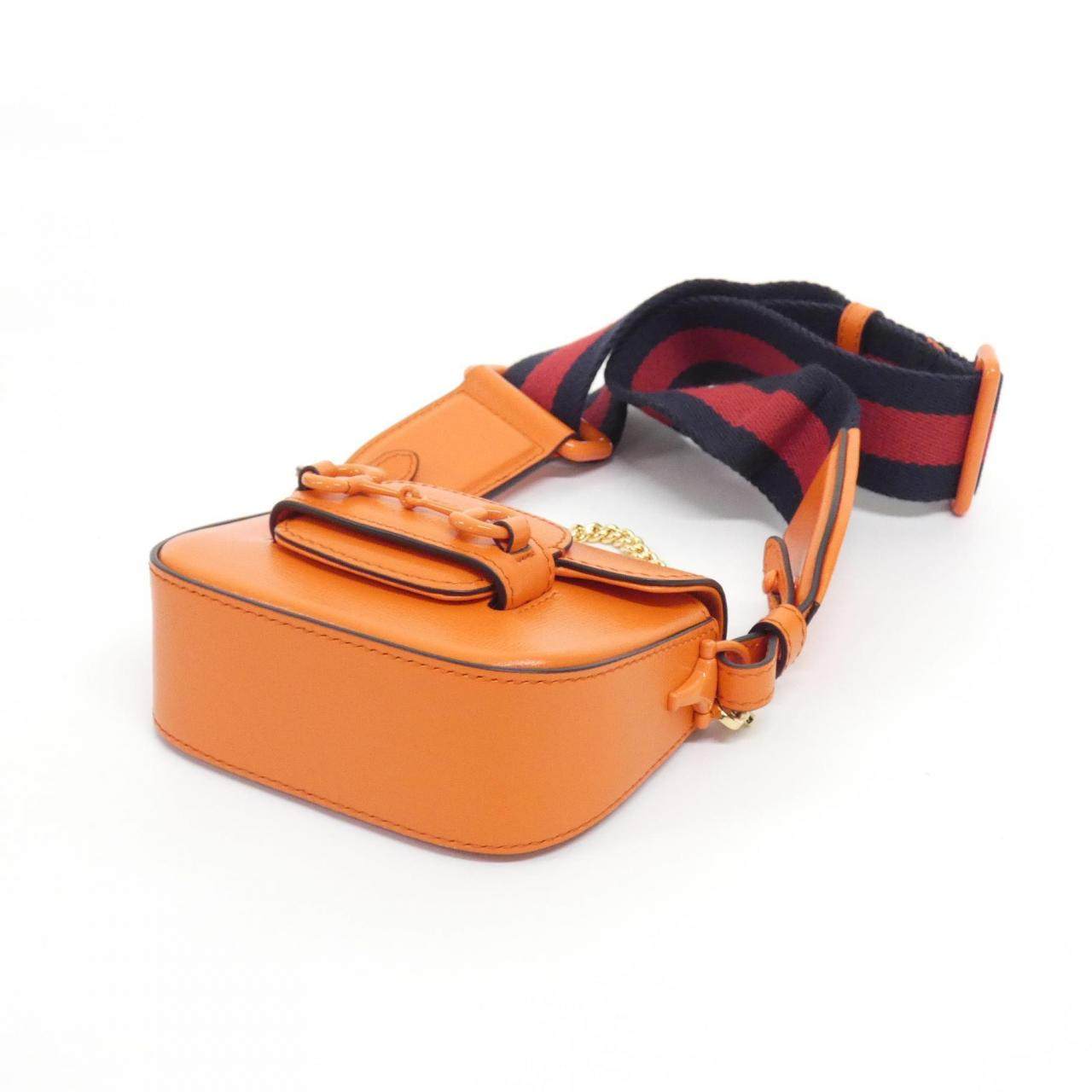 グッチ GUCCI HORSEBIT 1955 レザーショルダーバッグ