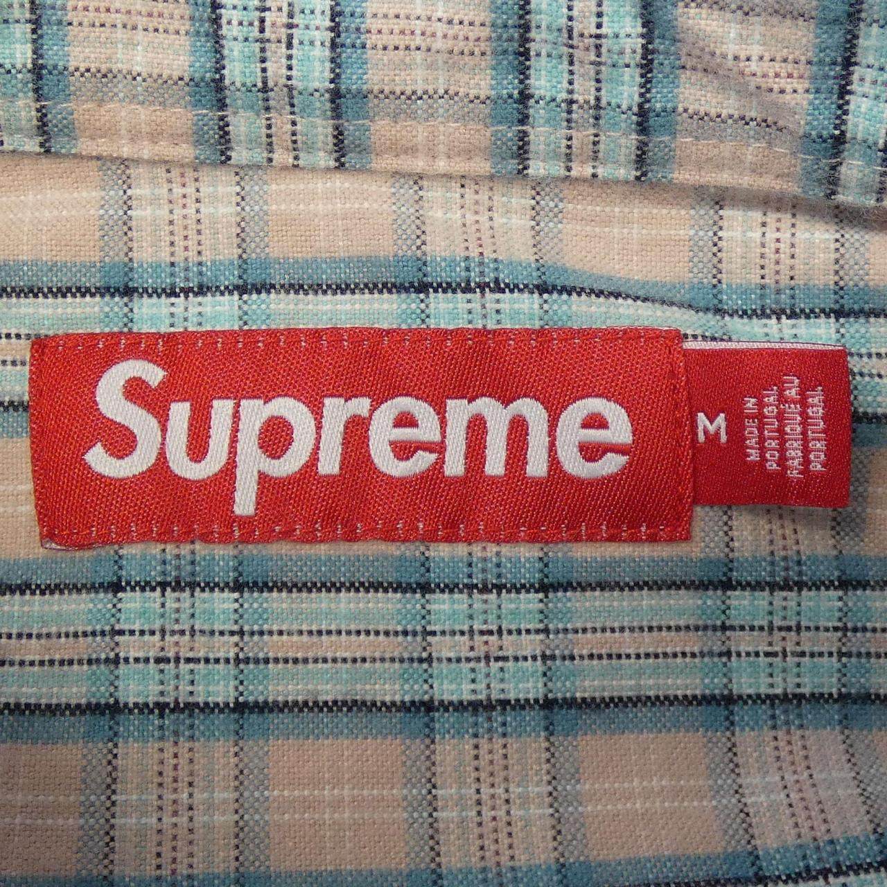 シュプリーム Loose Fit Flannel Oxford フランネルオックスフォードシャツ