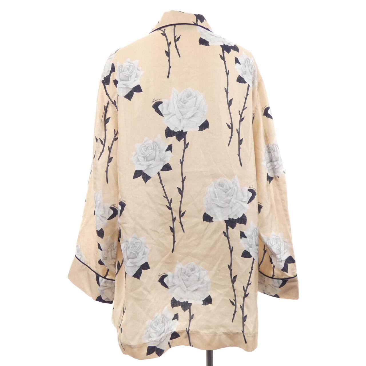 グッチ シルクシャツ