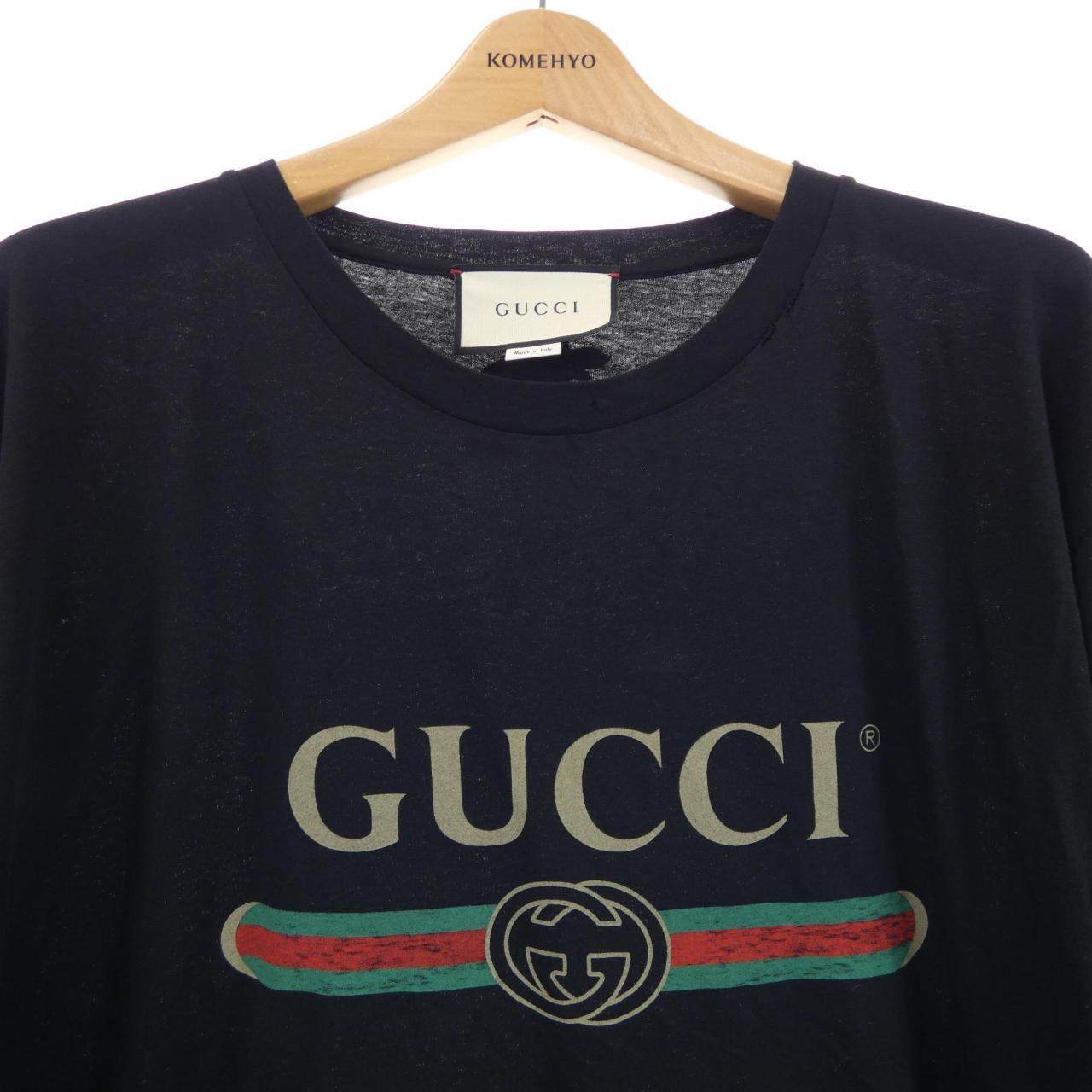 グッチ ロゴ オーバーサイズ コットン Tシャツ