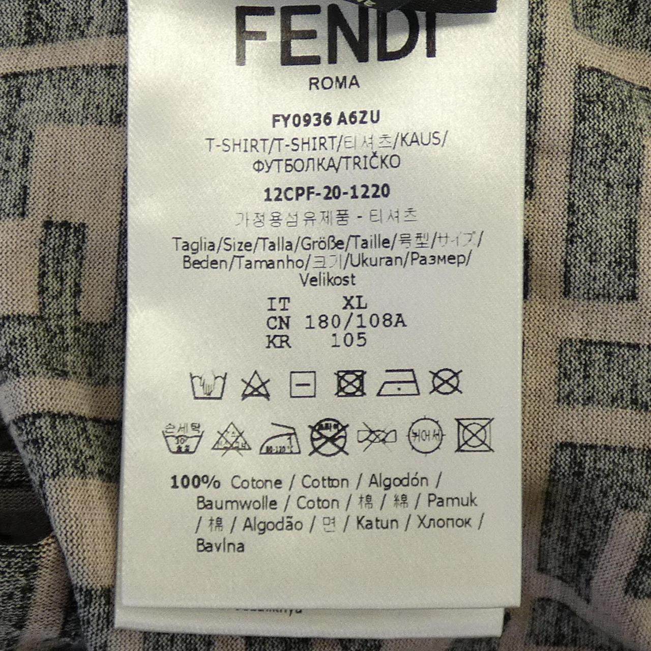 フェンディ コットンTシャツ