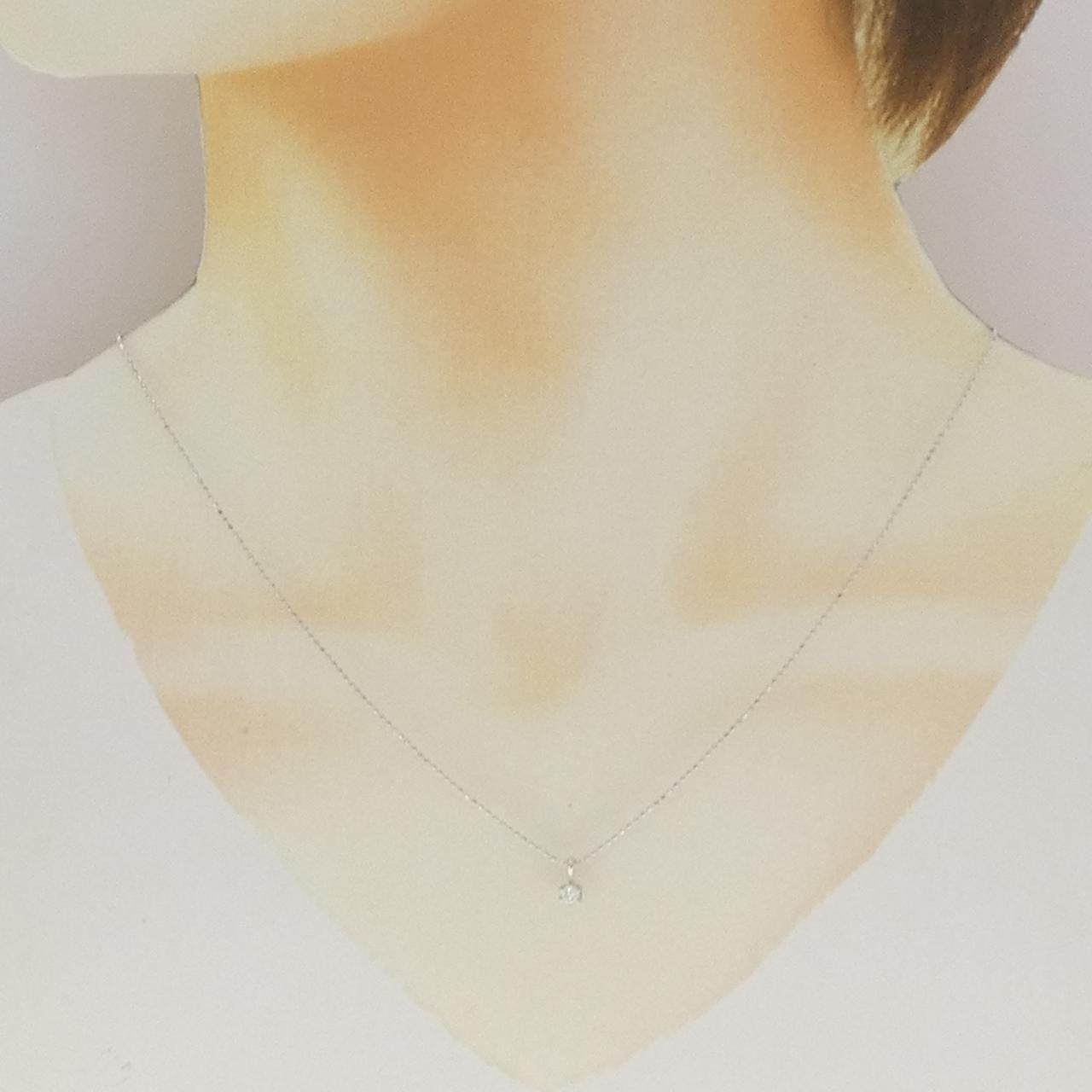 K10ホワイトゴールド ダイヤモンド ネックレス