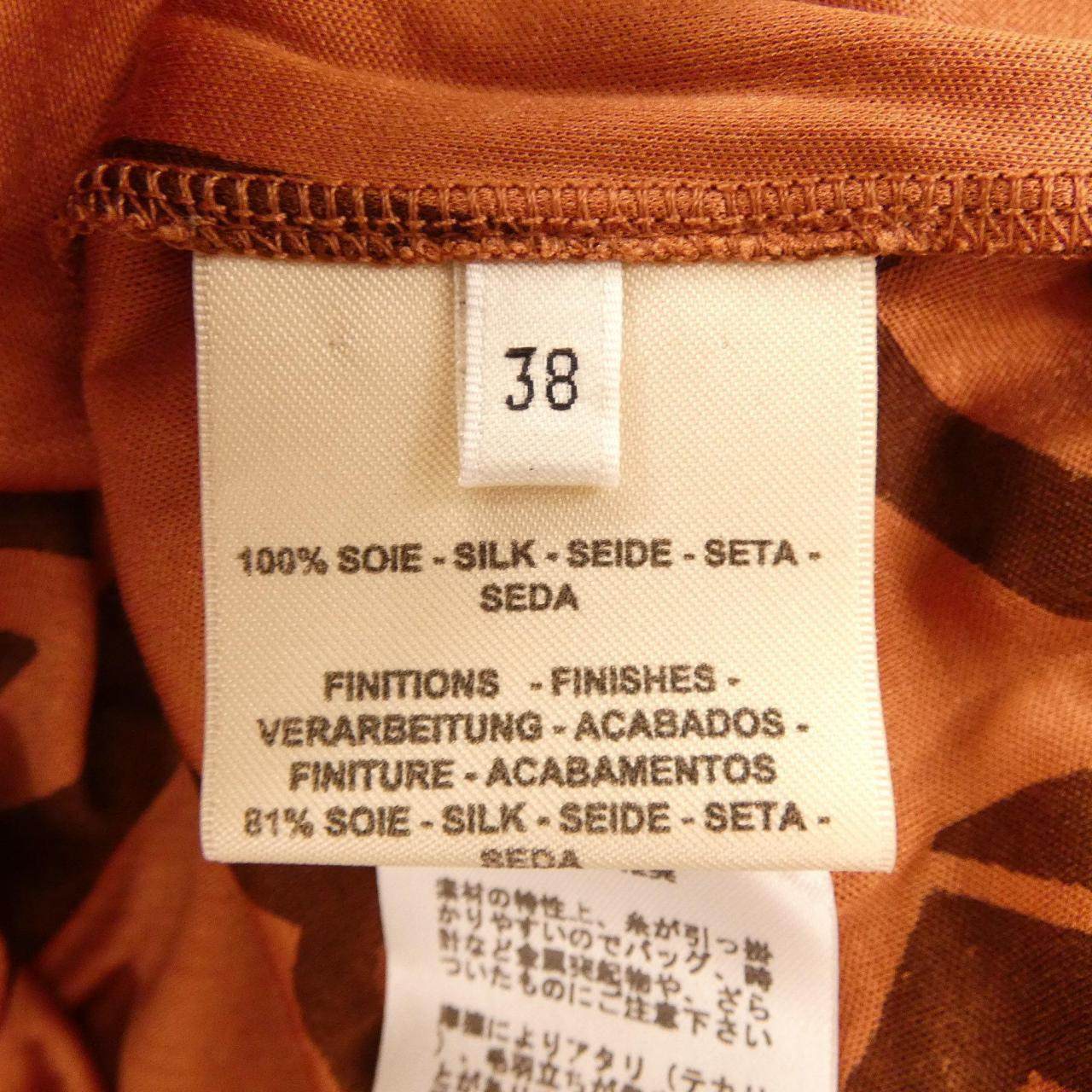 エルメス クリケティス ツイルレーヌ シルクワンピース38