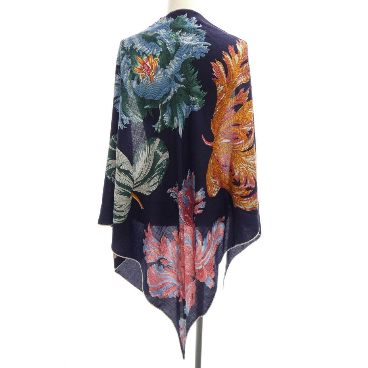 エルメス TULIPOMANIE シルクカシミヤ ショール