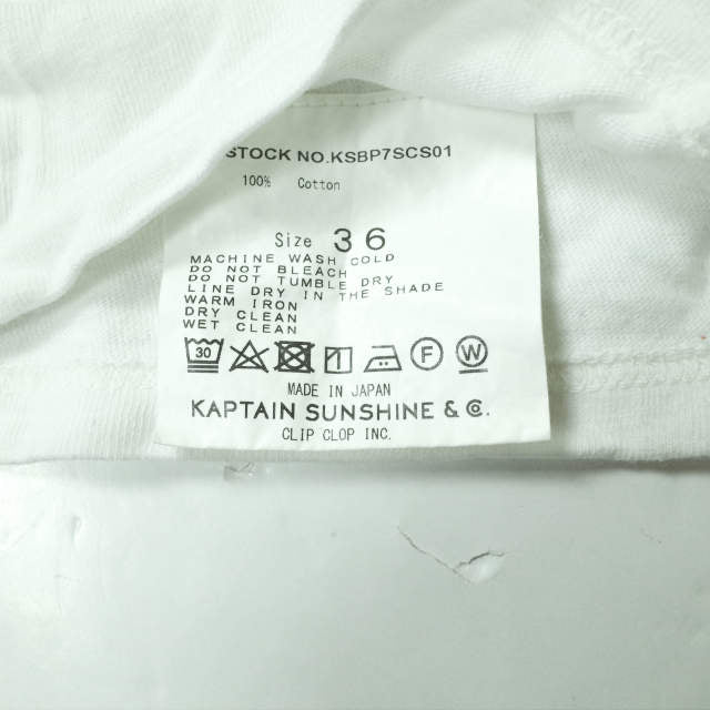 KAPTAIN SUNSHINE × BEAMS PLUS ウエスト コースト L/S Tシャツ