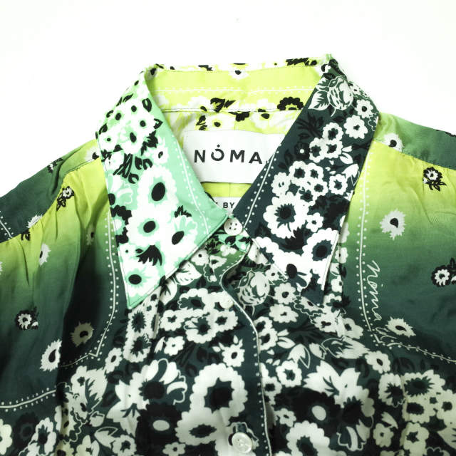NOMA t.d. ドロー ユア ガーデン シャツドレス ライトグリーン