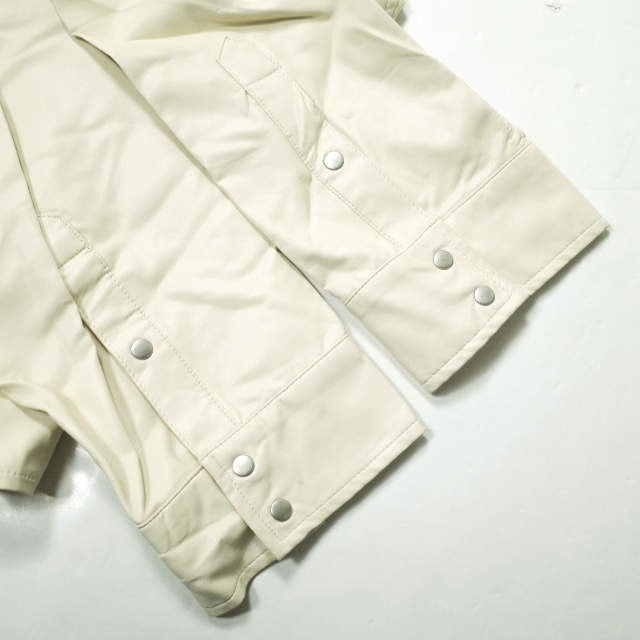AULA AILA x B’2nd フェイク レザー シャツ アイボリー