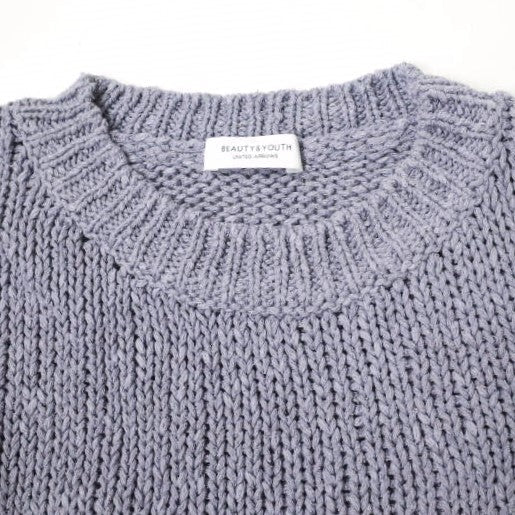 BEAUTY&YOUTH UNITED ARROWS ルーズニット パープル