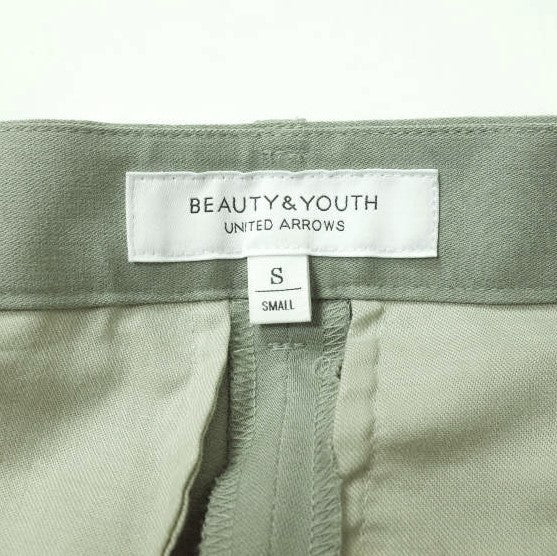 BEAUTY&YOUTH UNITED ARROWS テーパードパンツ S ライトグリーン