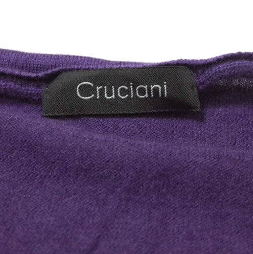 Cruciani カシミア シルク ハイゲージ Vネック ニット