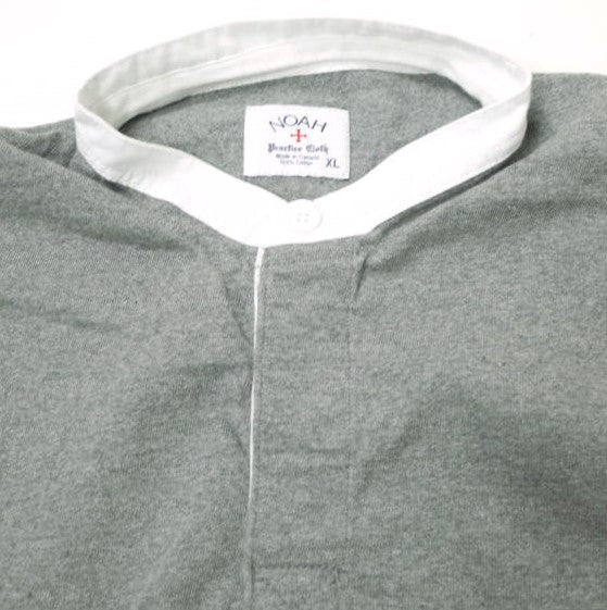 NOAH NYC ノー カラー ラグビー シャツ XL グレー