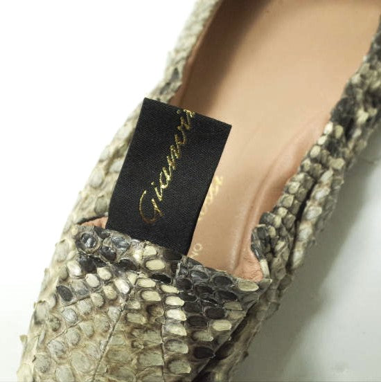 Gianvito Rossi AUDREY パイソン バレエ シューズ