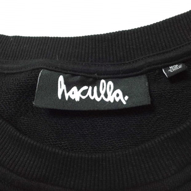 HACULLA パッチ ショート スリーブ スウェットシャツ M ブラック